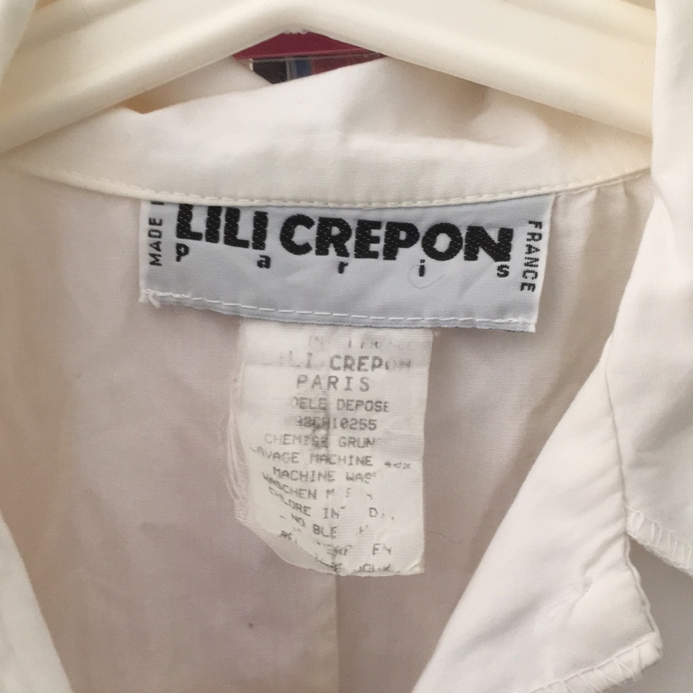 Beautiful, one time used shirt. French style